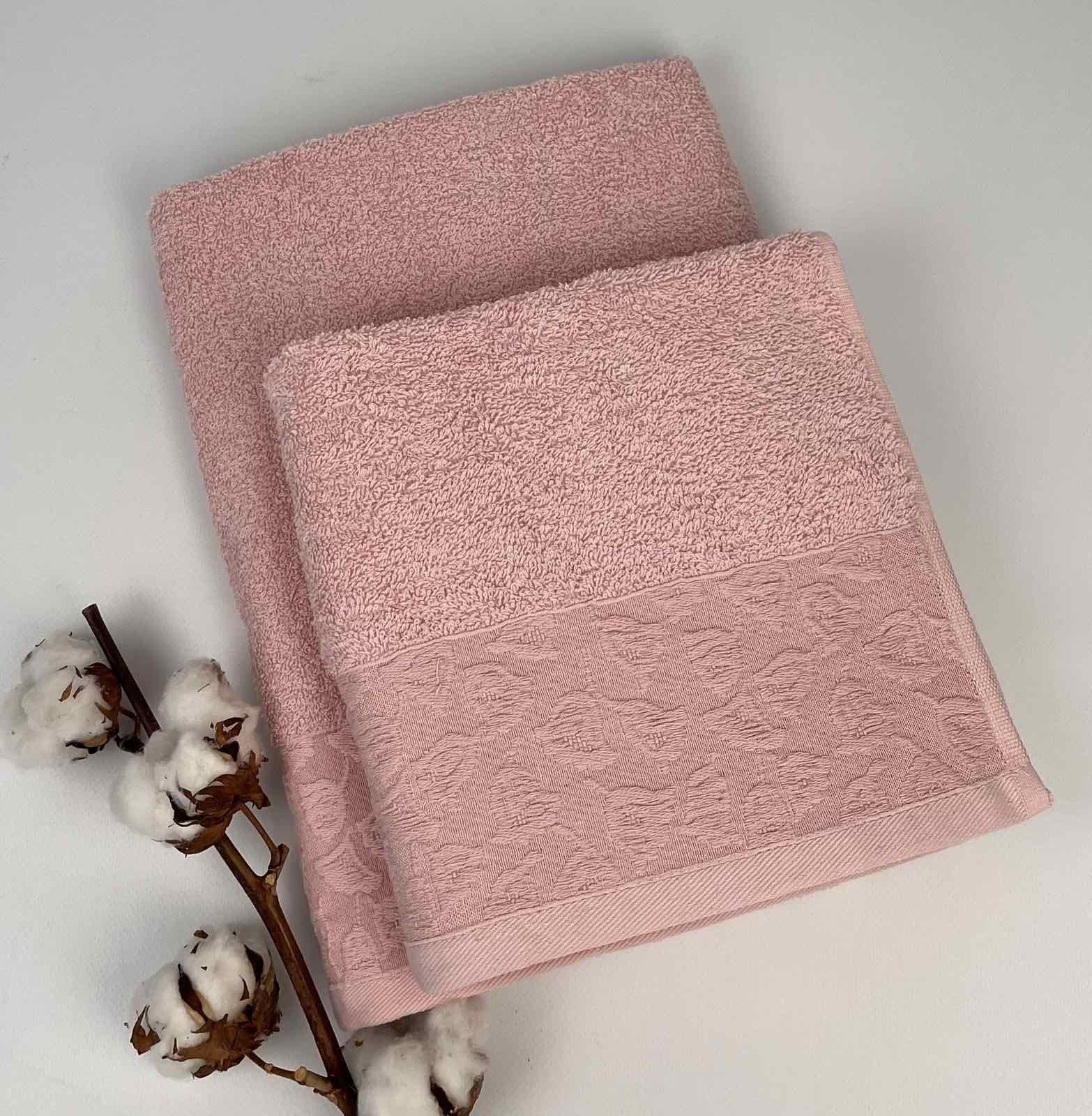 Набір рушників Altinbasak Penye Berra 2 шт. Рожевий (CN28575) - фото 1 Набір рушників Altinbasak Penye Berra 2 шт. Рожевий (CN28575) - фото 1