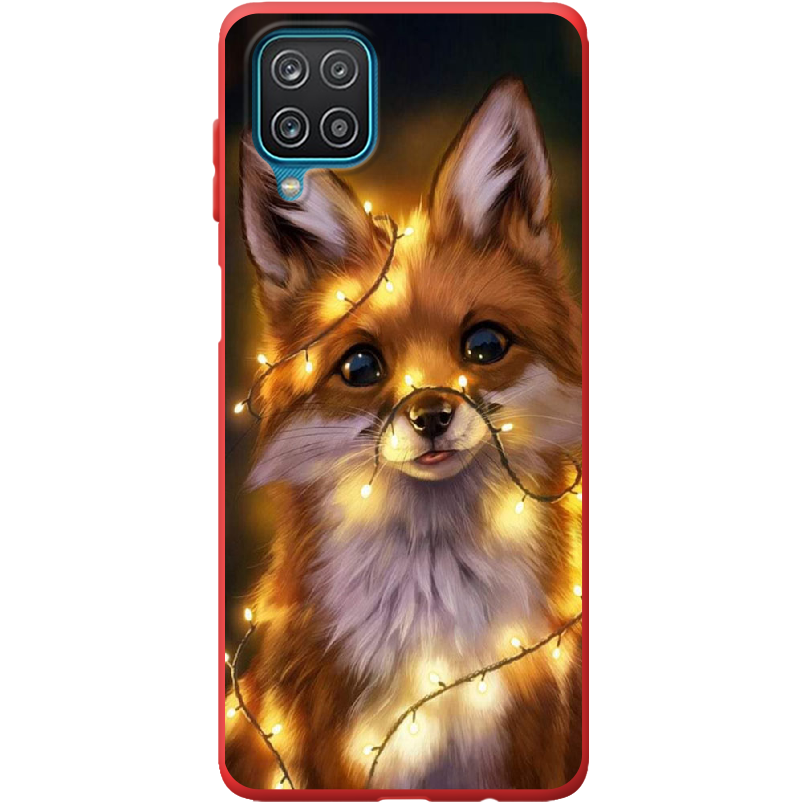 Чохол Boxface Samsung A125 Galaxy A12 Різдвяна Лисичка Червоний силікон  (41506-up2399-41673)