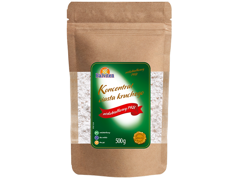 Смесь без глютена Balviten для выпечки песочного теста низкобелковая PKU 500 г (5907653101373)