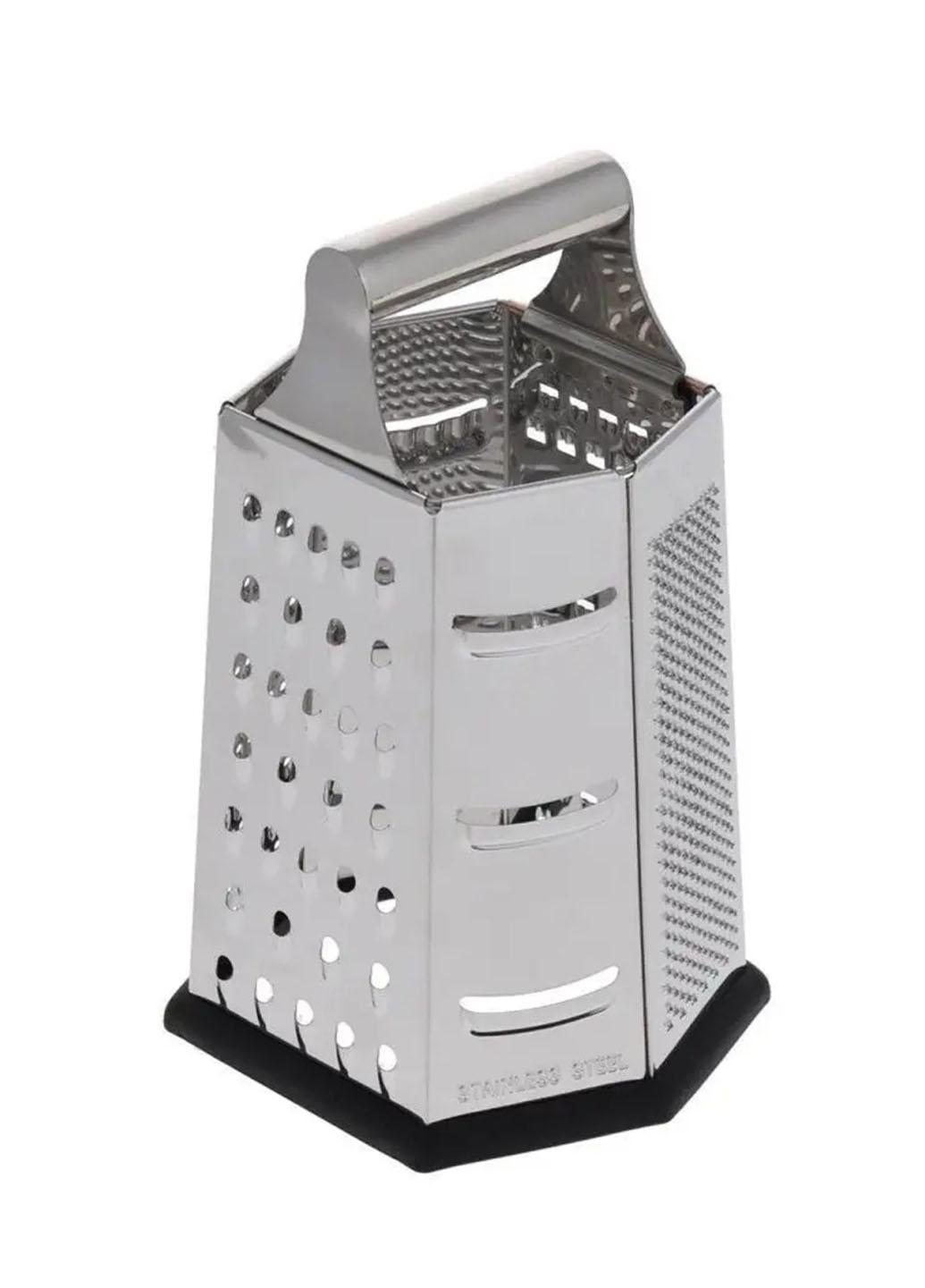 Терка для кухні Frico із нержавіючої сталі шестигранна Сірий (278Е)