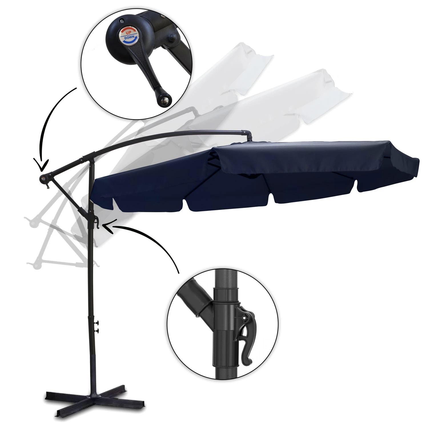 Зонт угловой садовый Plonos с наклоном 3,5 м Синий (4233) - фото 11 Зонт угловой садовый Plonos с наклоном 3,5 м Синий (4233) - фото 11