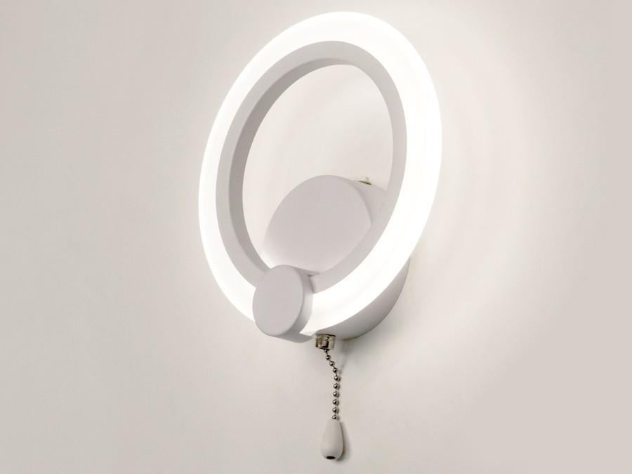 Настінний світильник A8022-1WH-LS 12W - фото 4 Настінний світильник A8022-1WH-LS 12W - фото 4