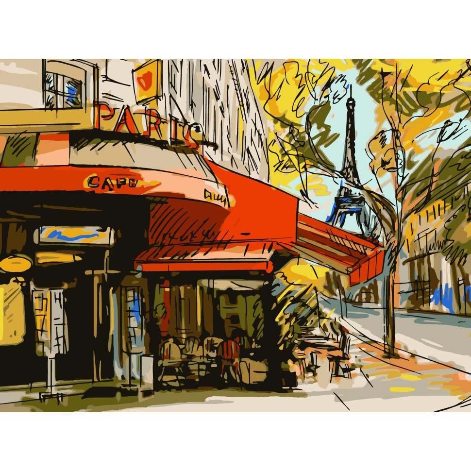 Картина по номерам ART CRAFT Улицы Парижа 40x50 см (504003-NC)