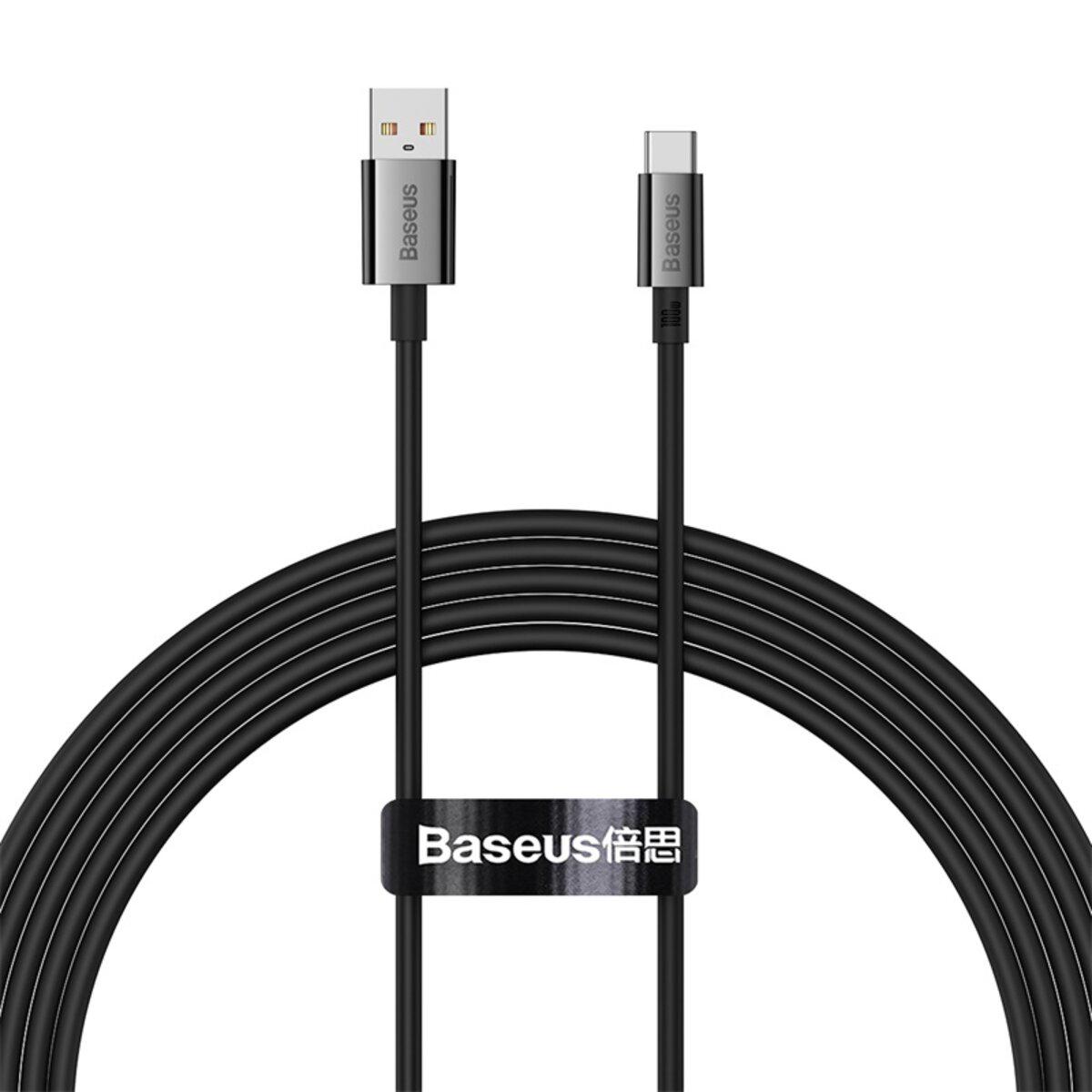 Кабель BASEUS Superior Series Fast Charging Data Cable USB to Type-C 100W 2 м Black (P10320102114-02)