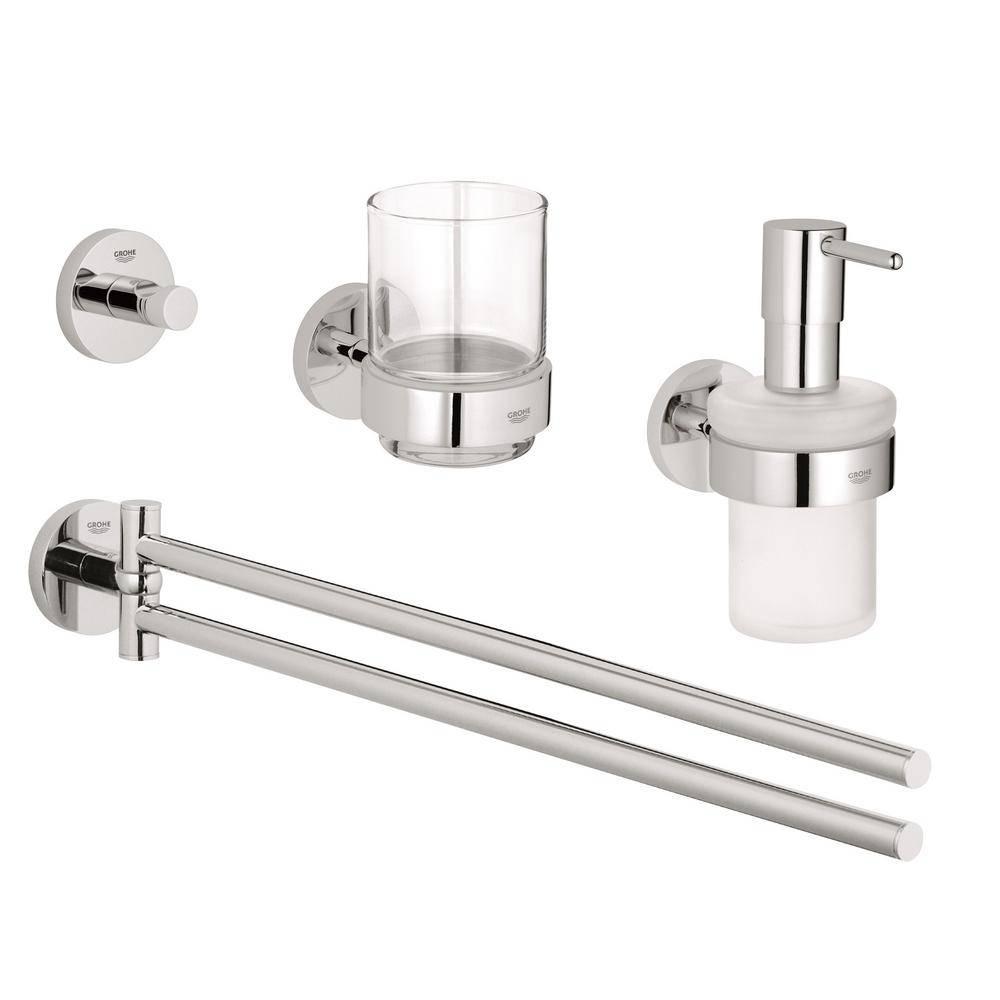 Набір аксесуарів для ванної Grohe Essentials Master Bathroom Хром (40846001)