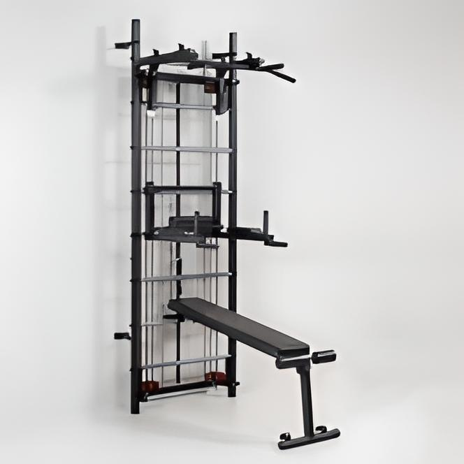 Профессиональная система эспандеров со скамьей для пресса и спины Кросс-тренер Zelart Full SP-Planeta L-6774 (DR002475)