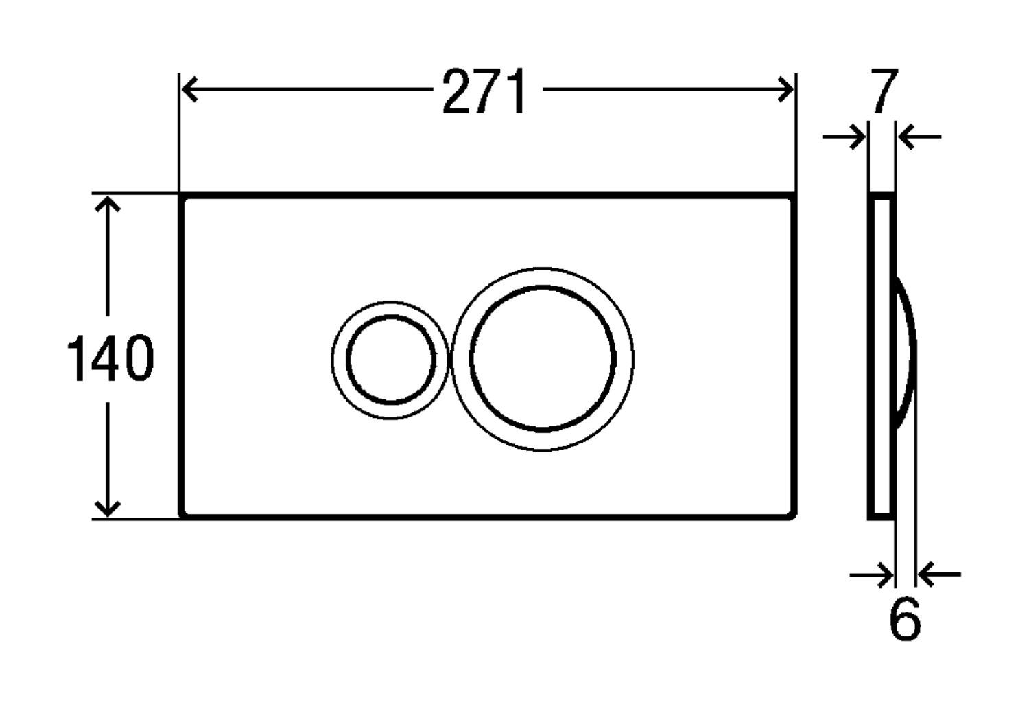 Кнопка зливу для інсталяції Viega Visign for Style 10 59632 000008427 Хром (105402) - фото 2