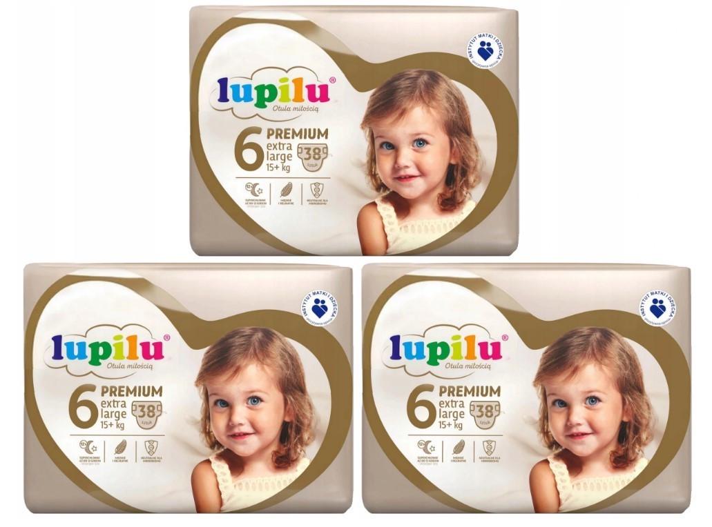 Підгузки дитячі Lupilu Premium Extra Large р. 6/вага 15+ кг 114 шт. (1608941060)