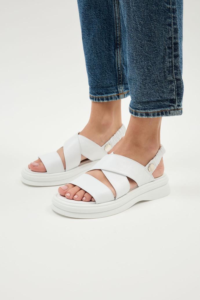 Босоніжки жіночі LONZA шкіряні р. 38 Білий (199875) - фото 3 Босоніжки жіночі LONZA шкіряні р. 38 Білий (199875) - фото 3