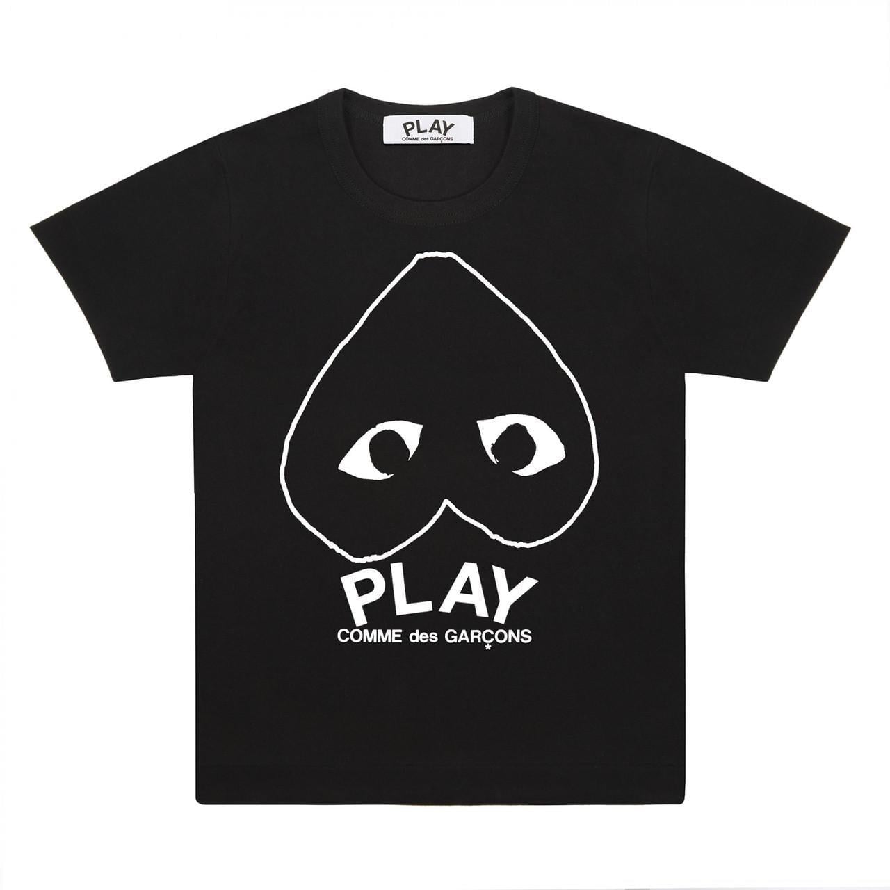 Футболка чоловіча з принтом Comme des Garcons Play Logo S (W0148-S)