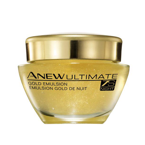 Емульсія для обличчя нічна Avon Anew Skin Renewing Gold Emulsion Protinol омолоджуюча 50 мл (AV14228) - фото 1