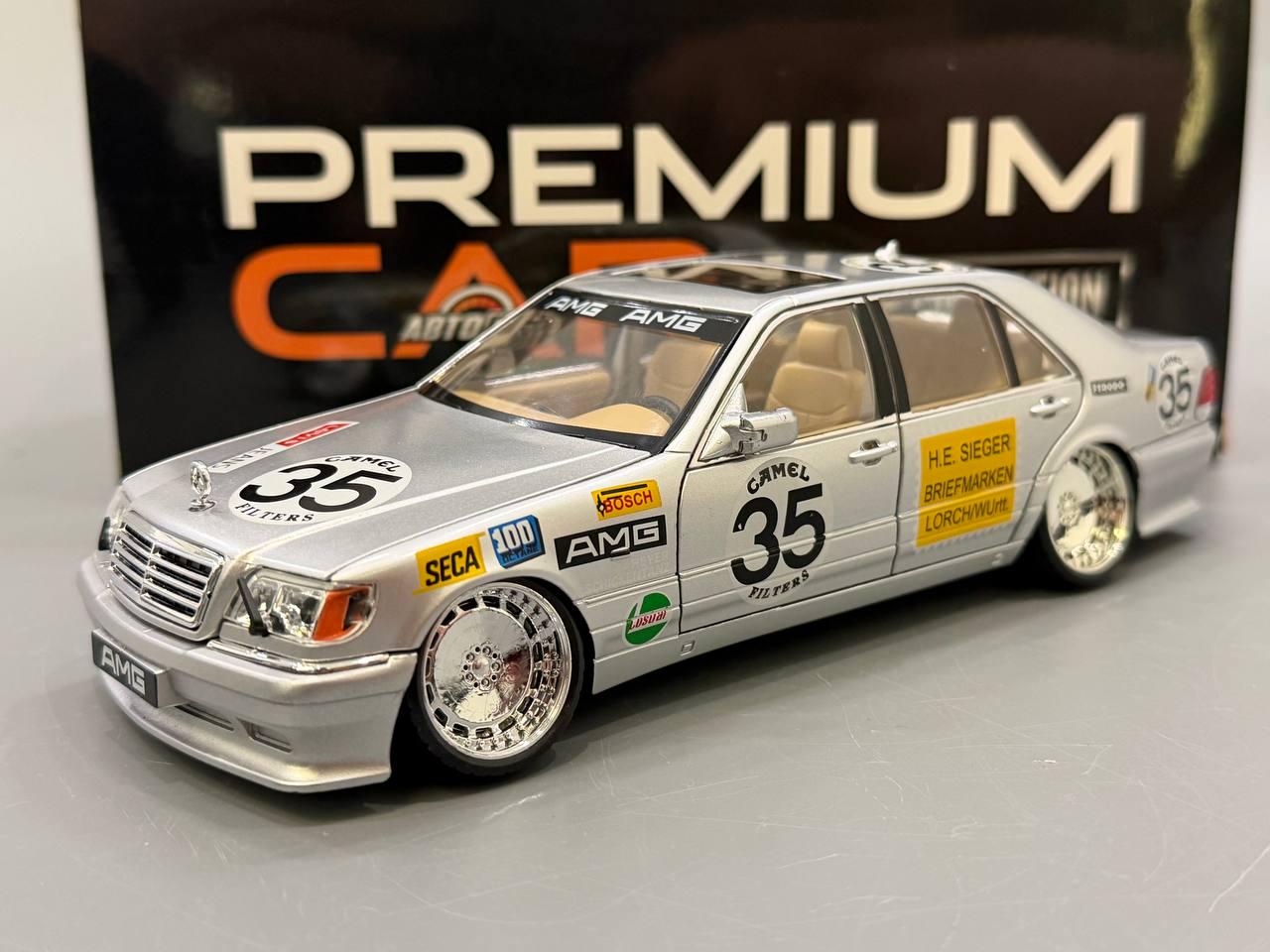 Машинка инерционная АвтоСвіт Mercedes-Benz W140 открывается дверь/капот/багажник 21 см Серебристый (AP-2122)