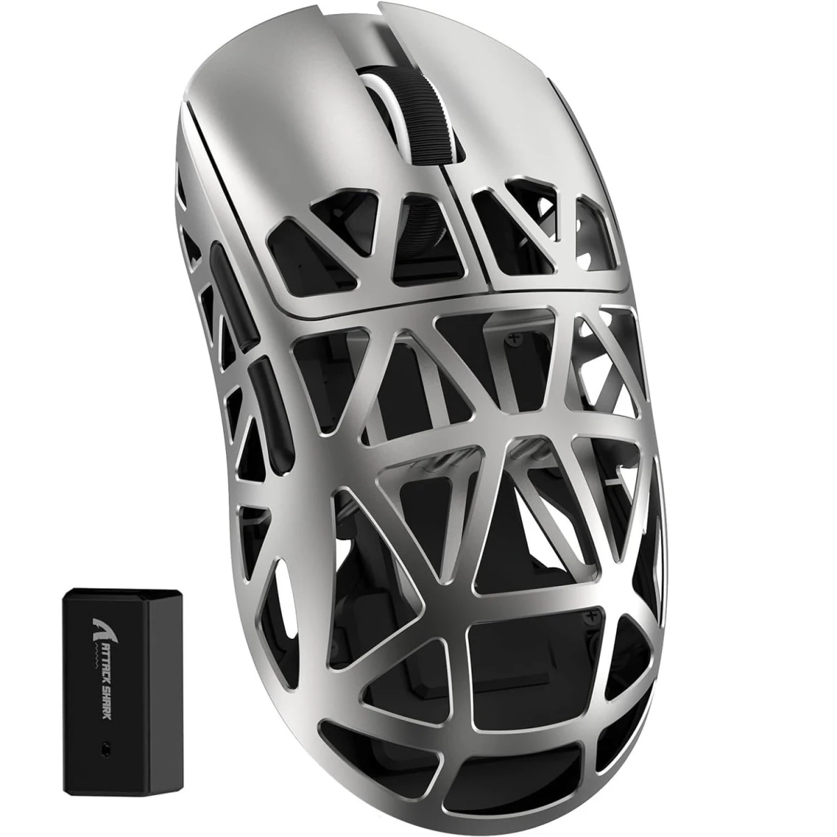 Комп'ютерна мишка attack shark R2 42000 DPI PAW3950 8K 2.4G/USB-C з кабелем/Bluetooth Grey (29817169)
