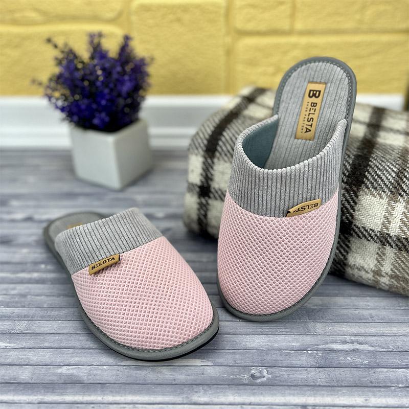 Домашні тапочки жіночі БЕЛСТА Е-0088-2 24,5 см p. 38 Рожевий (61207885)