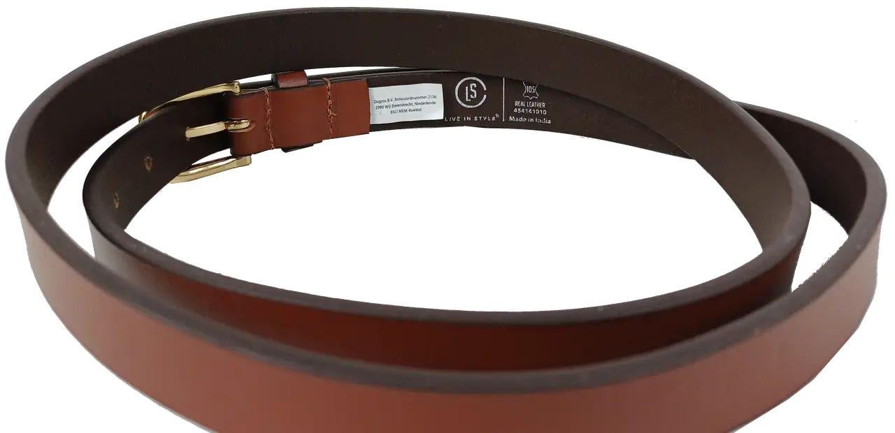 Ремінь жіночий LS натуральна шкіра 120х2 см Коричневий (4063831628) - фото 4 Ремінь жіночий LS натуральна шкіра 120х2 см Коричневий (4063831628) - фото 4