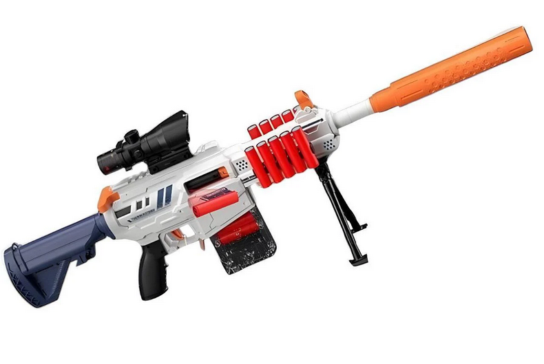 Автомат с оптическим прицелом и глушителем (160339)