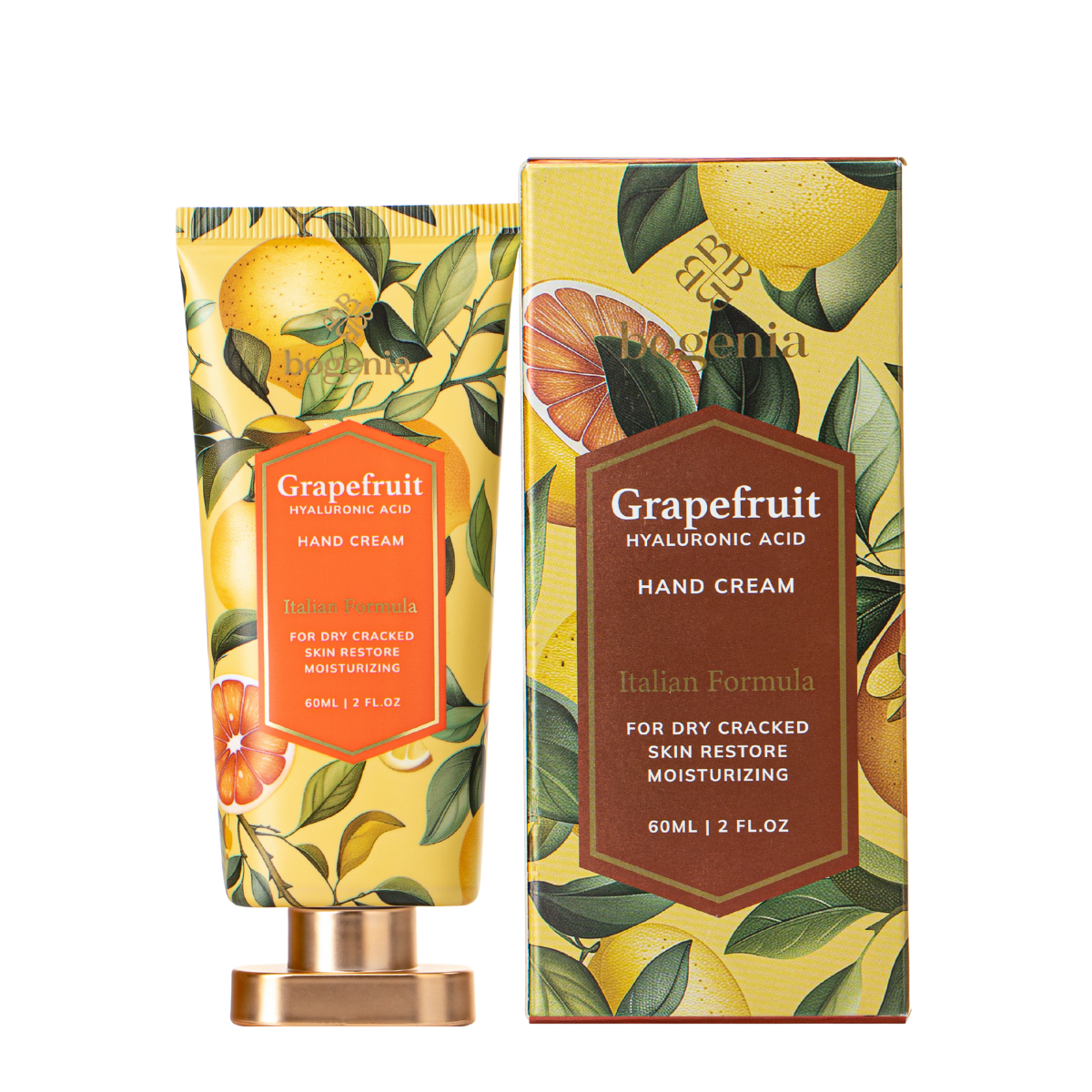Крем для рук відновлювальний Bogenia Grapefruit + Hyaluronic Acid Hand Cream 60 мл (BG447.003) Крем для рук відновлювальний Bogenia Grapefruit + Hyaluronic Acid Hand Cream 60 мл (BG447.003)