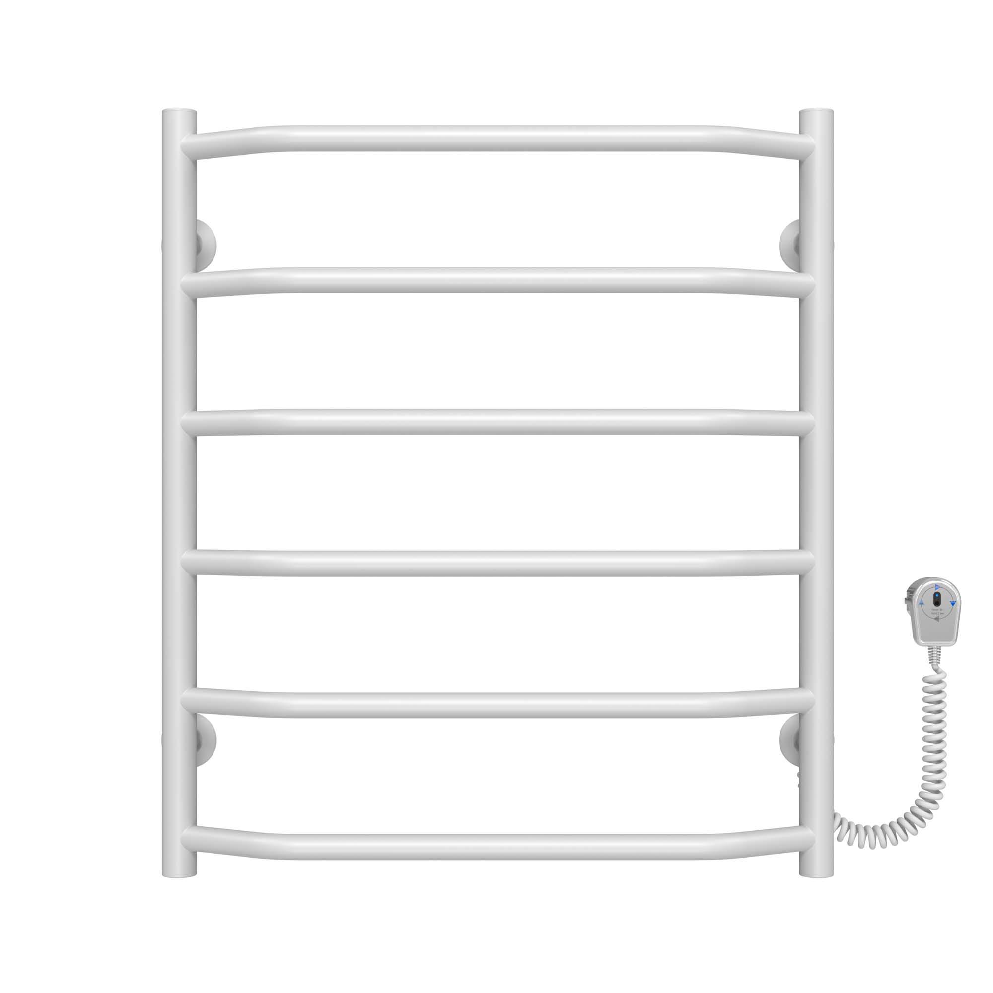 Полотенцесушитель электрический Deffi Трапеция П6 EF16 правое подключение крашеная сталь 500х600 мм Белый (D.TR.60.50.6.E.W.R.5)