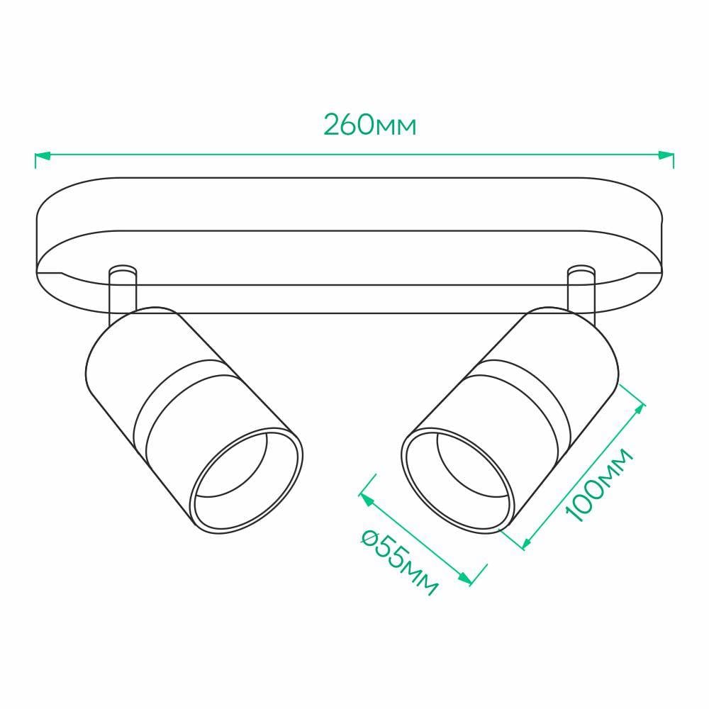 Светильник накладной ARDERO ML312-2 BAMBOO GU10 поворотный Белый/Золотой - фото 3 Светильник накладной ARDERO ML312-2 BAMBOO GU10 поворотный Белый/Золотой - фото 3