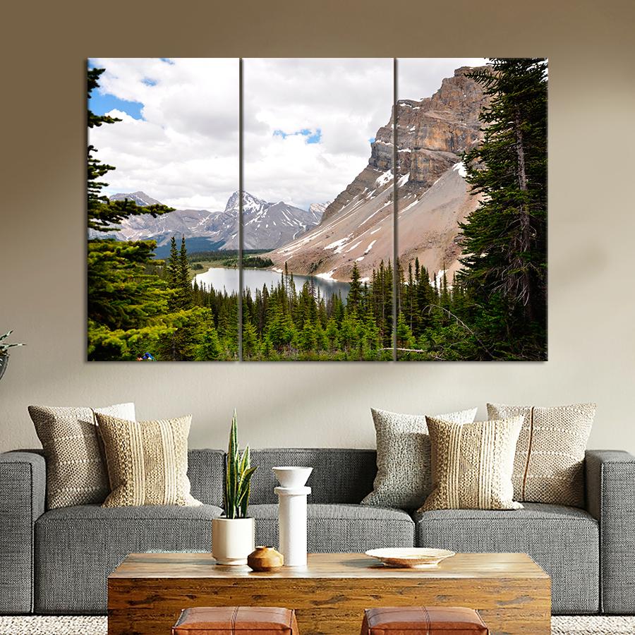 Картина природа Заснеженные горы Канады 128x81 см (A1083-3)
