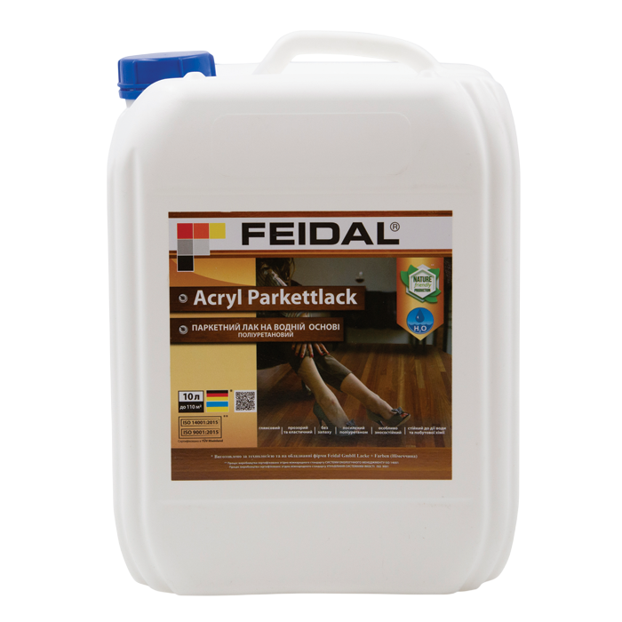 Лак глянцевый паркетный на водной основе Feidal Acryl Parkettlack 1 л (2034870087) - фото 2