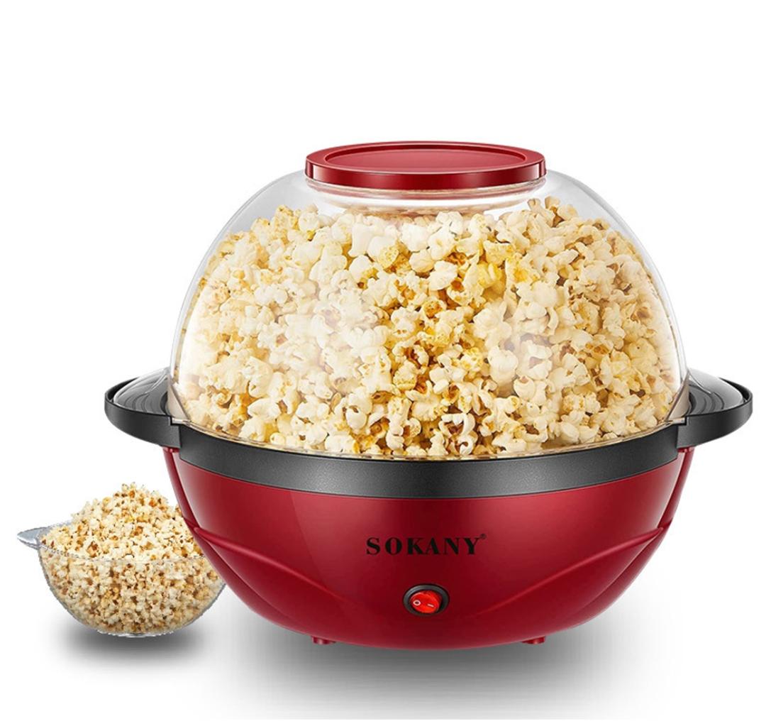 Апарат для попкорну Sokany SK-905 850 Вт Червоний (SK-905) Апарат для попкорну Sokany SK-905 850 Вт Червоний (SK-905)