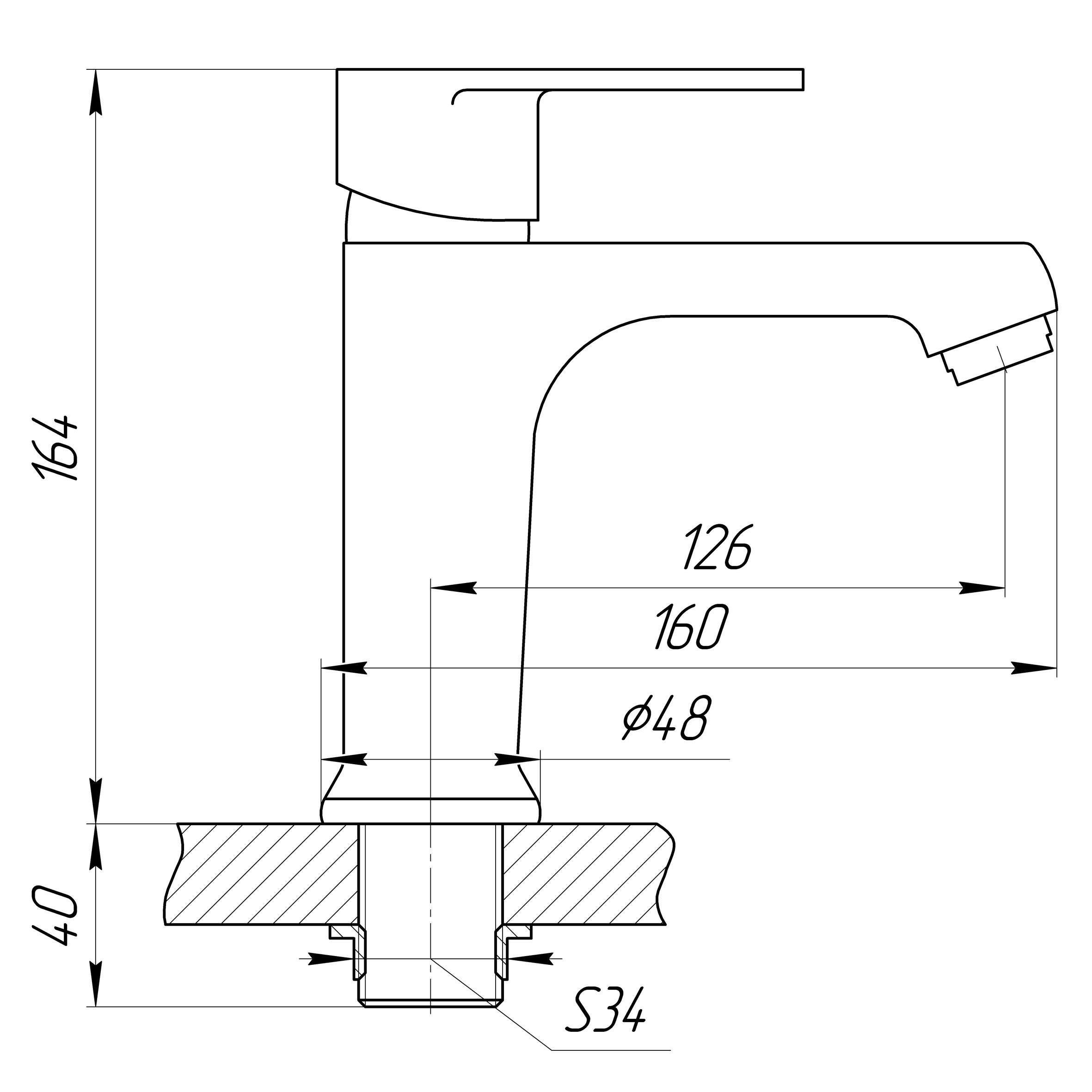 Змішувач для умивальника DOMINO ALICANTE DAA-401 Хром (24615) - фото 7
