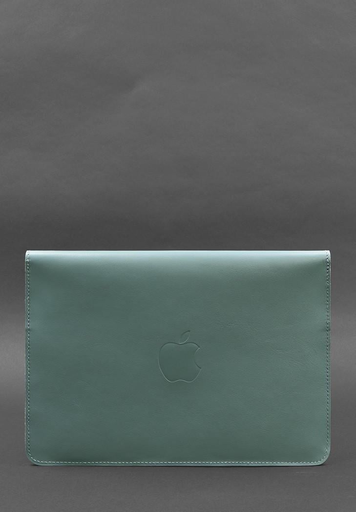 Чехол кожаный-конверт на магнитах для MacBook 13 Бирюзовый (A-027557) - фото 2 Чехол кожаный-конверт на магнитах для MacBook 13 Бирюзовый (A-027557) - фото 2