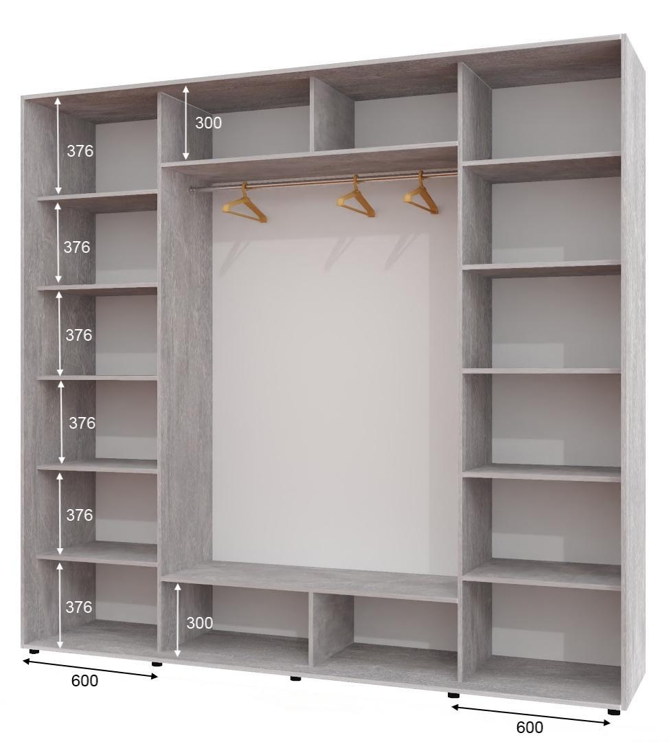 Корпус шафи-купе Алекса ШК-05 250х60х240 см Індастріал - фото 2