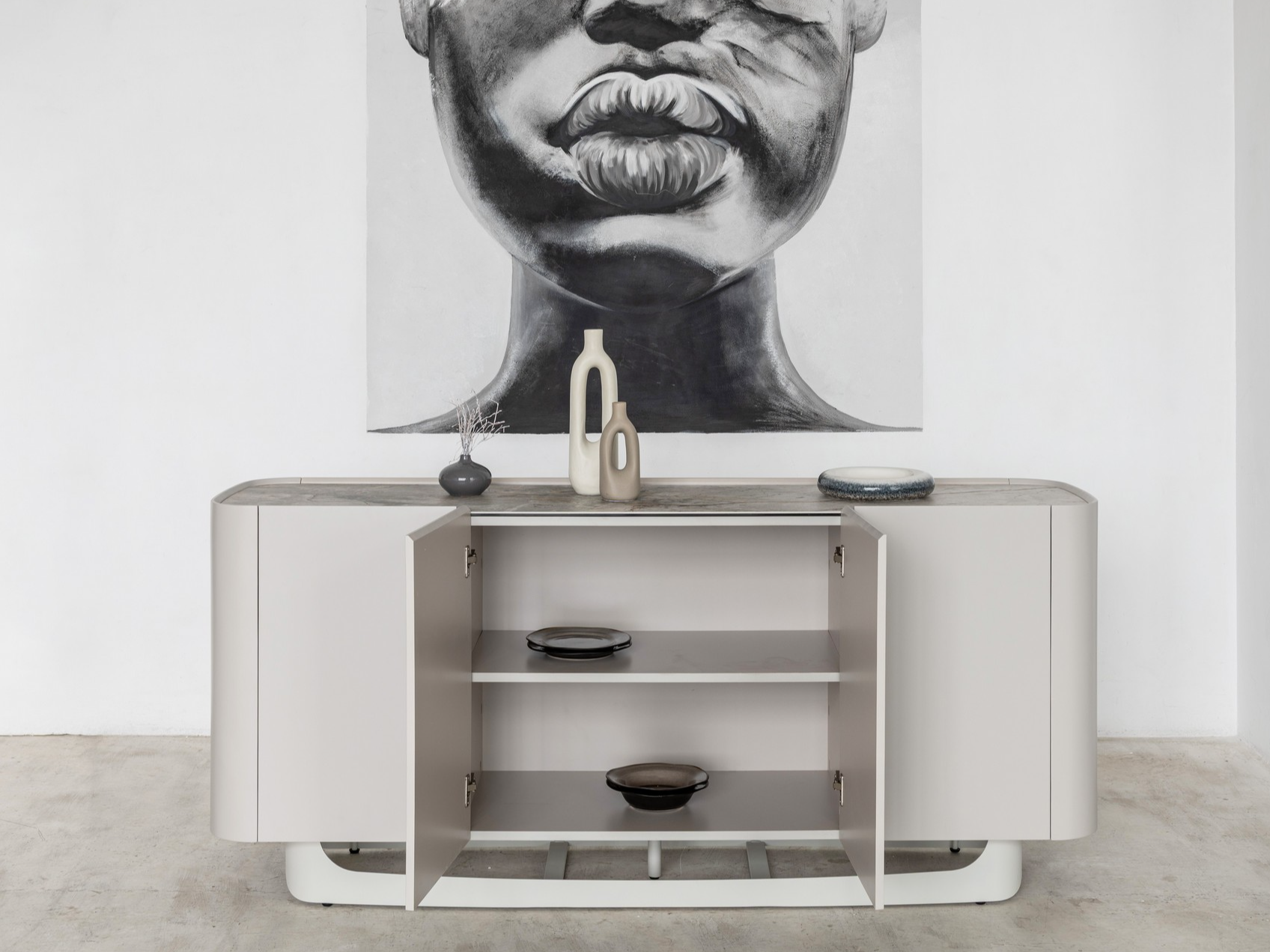 Буфет Арно 1800х440х810 мм Сильвер ривер/Айвори (30938750) - фото 5