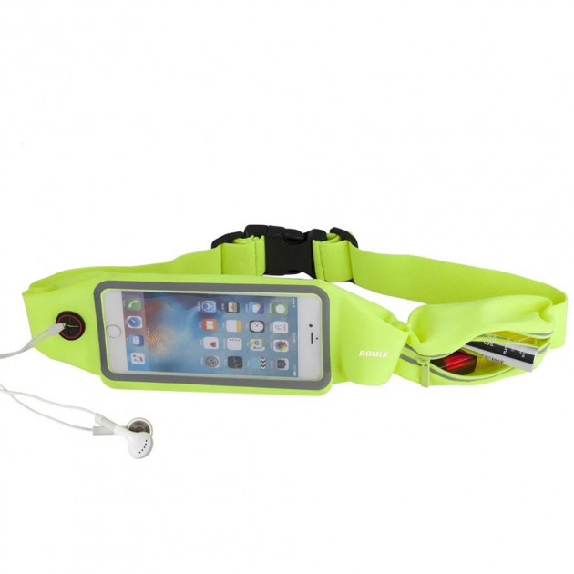 Сумка на пояс Romix 5.5 с карманом Зеленый (RH16-5.5GN)