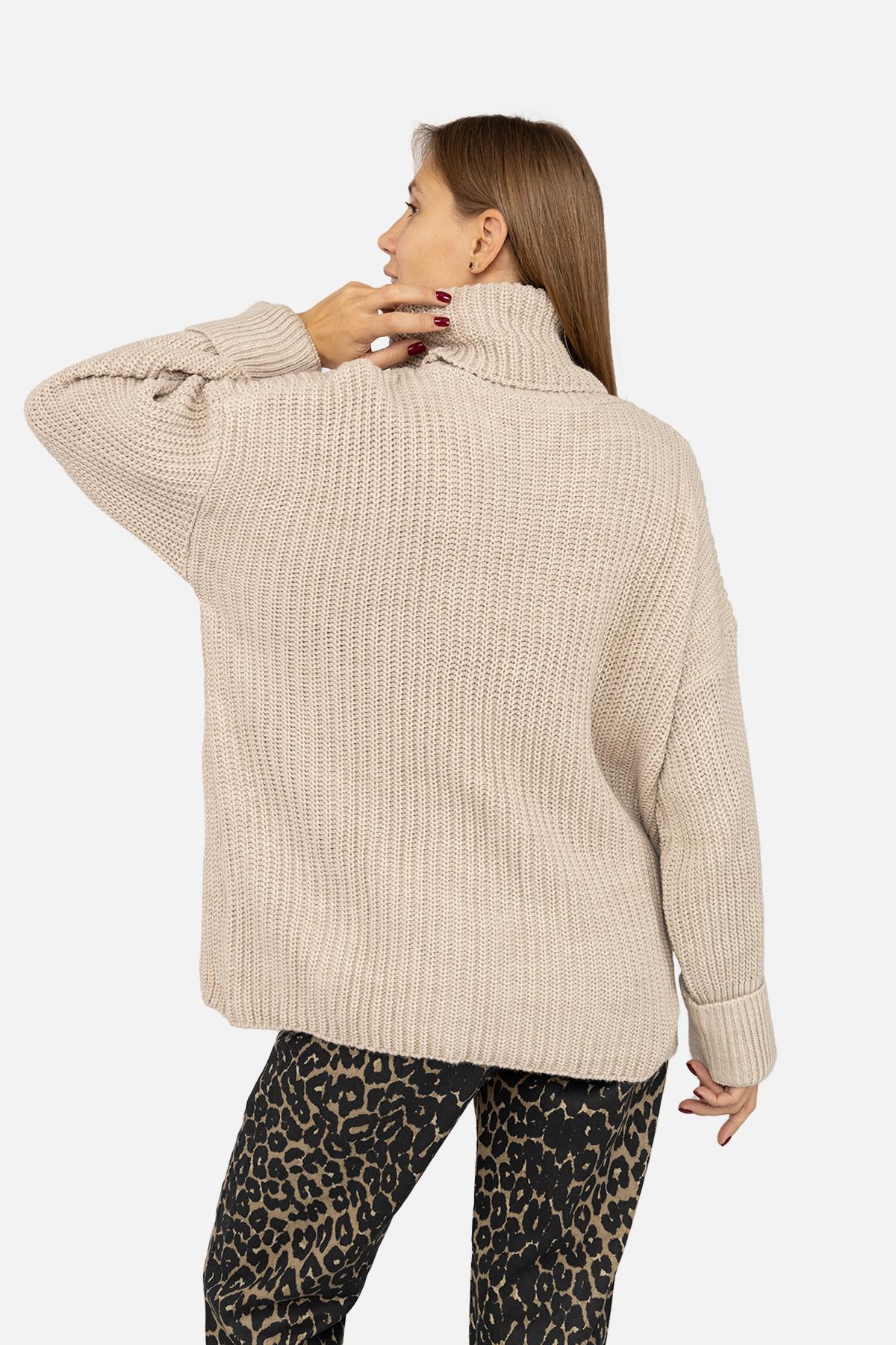 Светр жіночий ЦБ-00262556 р. 46 Молочний (SKT001027138) - фото 4