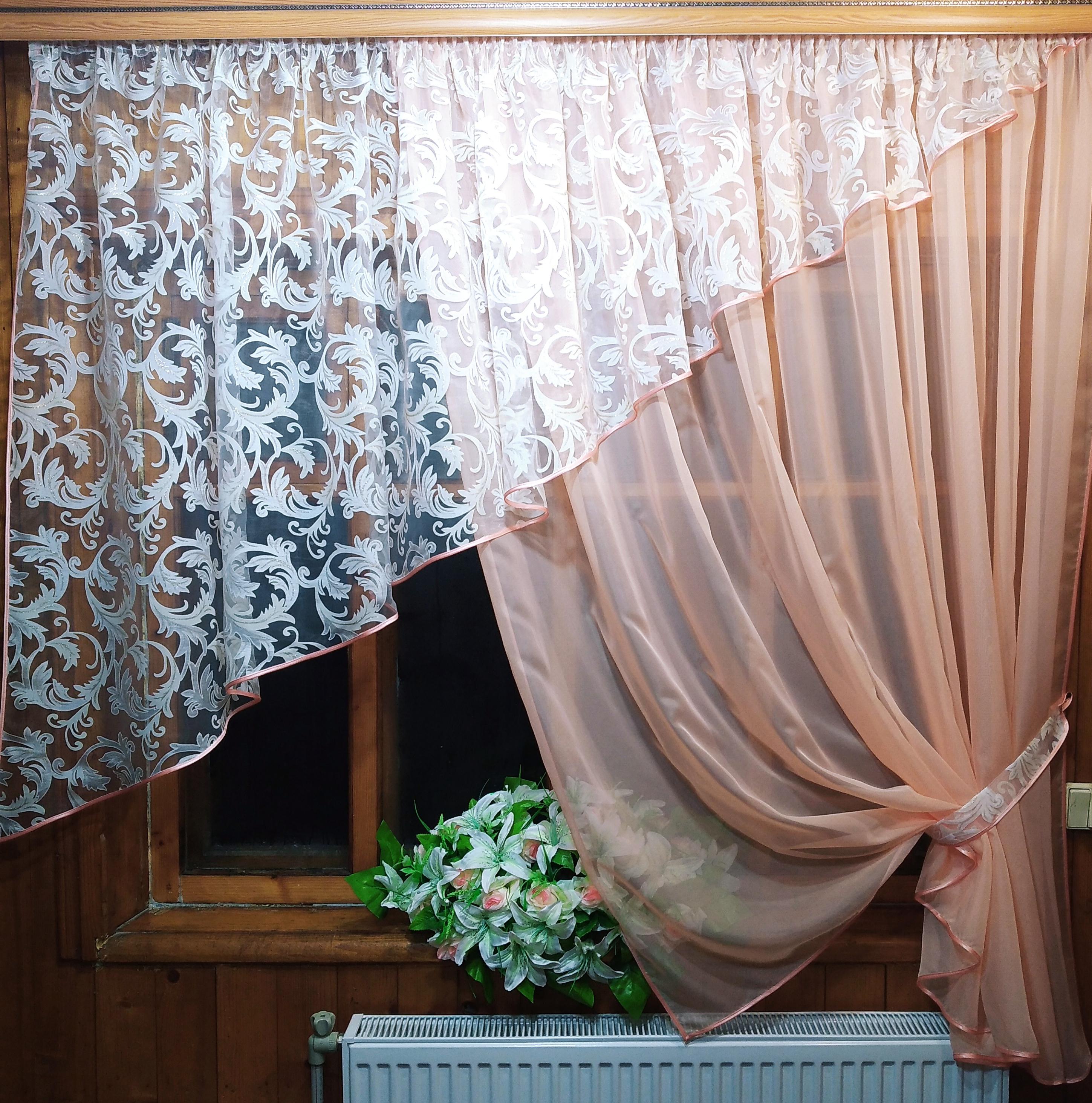 Шторы Анжелика правая Персиковый (1098233033) - фото 4