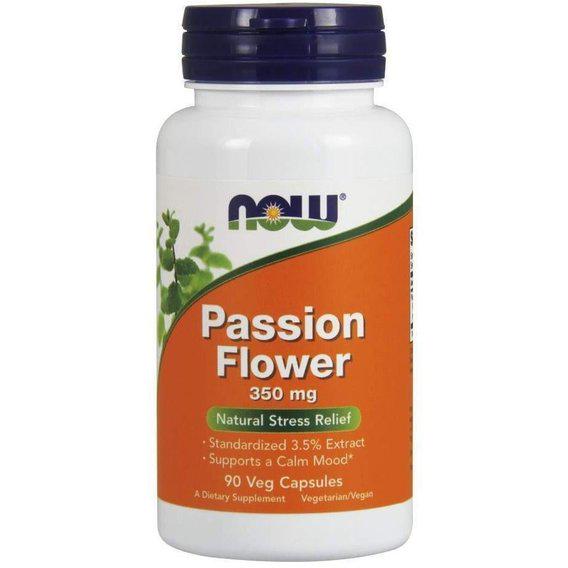 Пасифлора NOW Foods Passion Flower 350 мг 90 Veg Caps