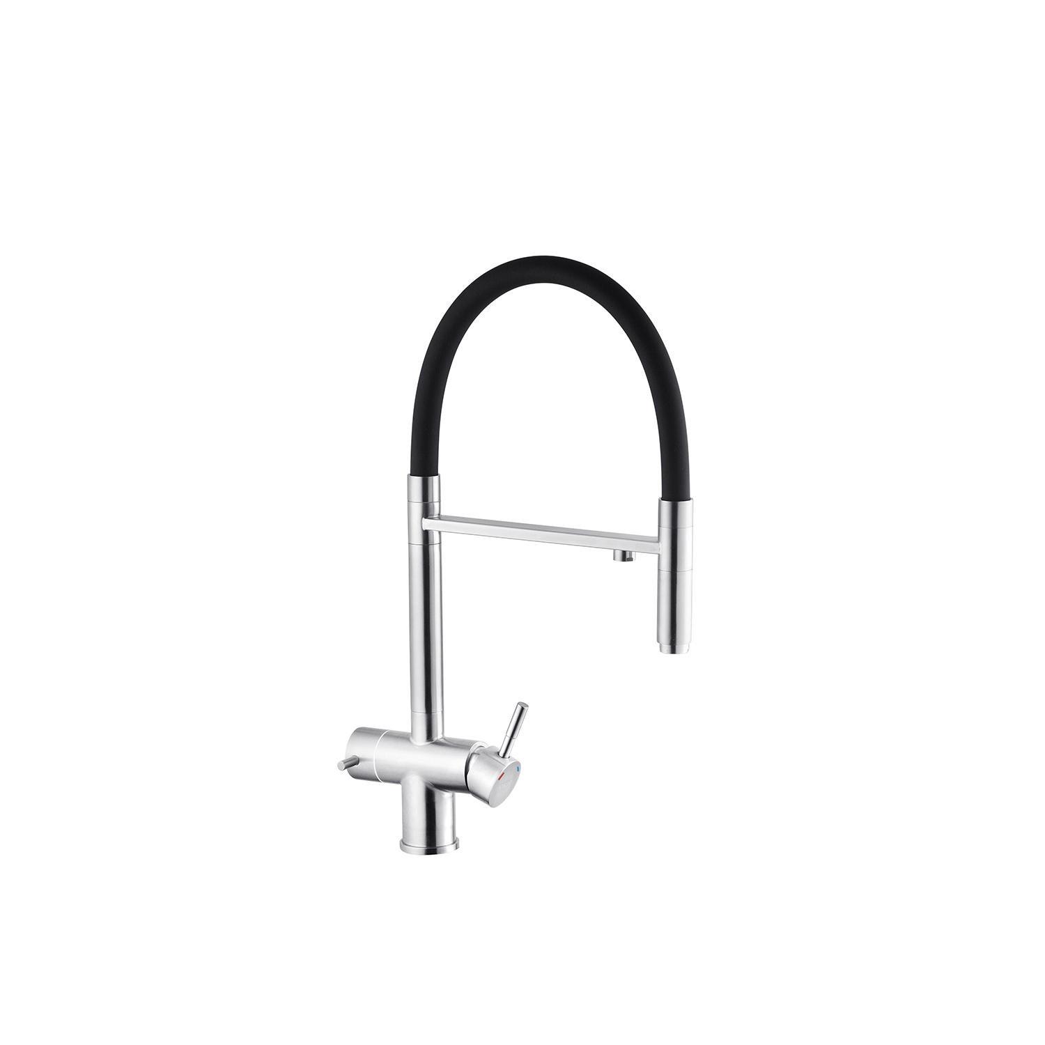 Змішувач для кухні Kroner KRM Edelstahl Klassisch ESG03815BLK CV027933 (38104) - фото 7