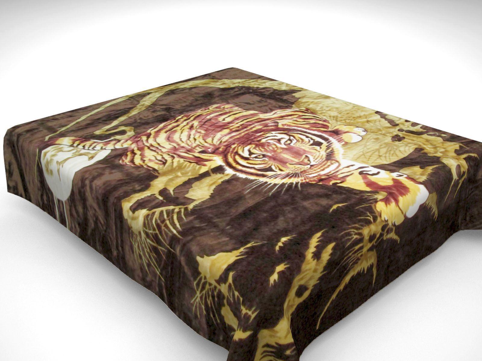 Плед акриловый Premier gold Тигр Плед акриловый Premier gold Тигр