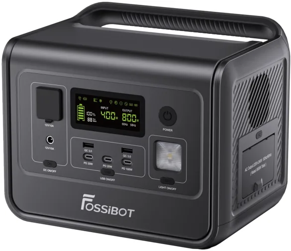 Зарядна станція Fossibot F800 512 Вт/год Black - фото 3