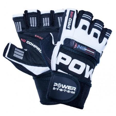 Рукавички для фітнесу Power System PS-2700 No Compromise L Black/White (3019793070)