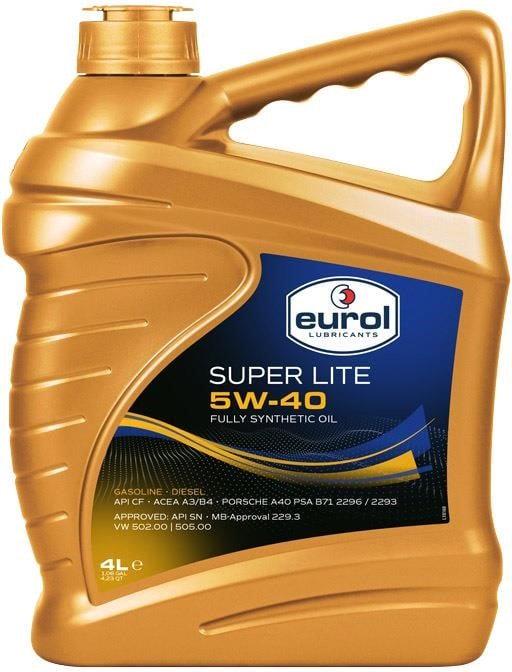 Моторна олива Eurol Super Lite A3/B4 SN/CF 5W-40 4 л (006196)