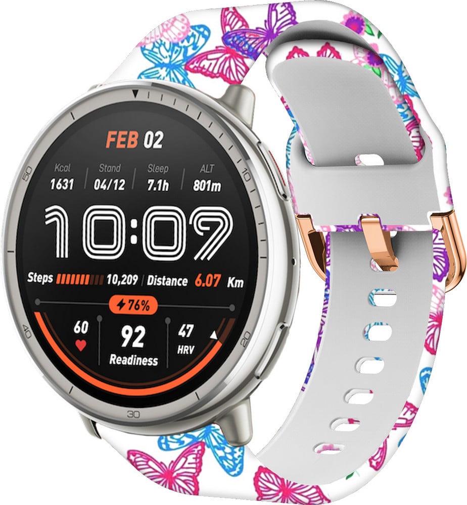 Ремешок Colorful для Amazfit Active 2 Round Butterfly (42116)