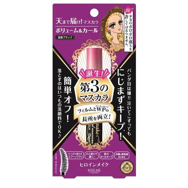 Туш для об'єму вій водостійка ISEHAN Kiss Me Heroine Volume and Curl Mascara 6 г (2393813371)