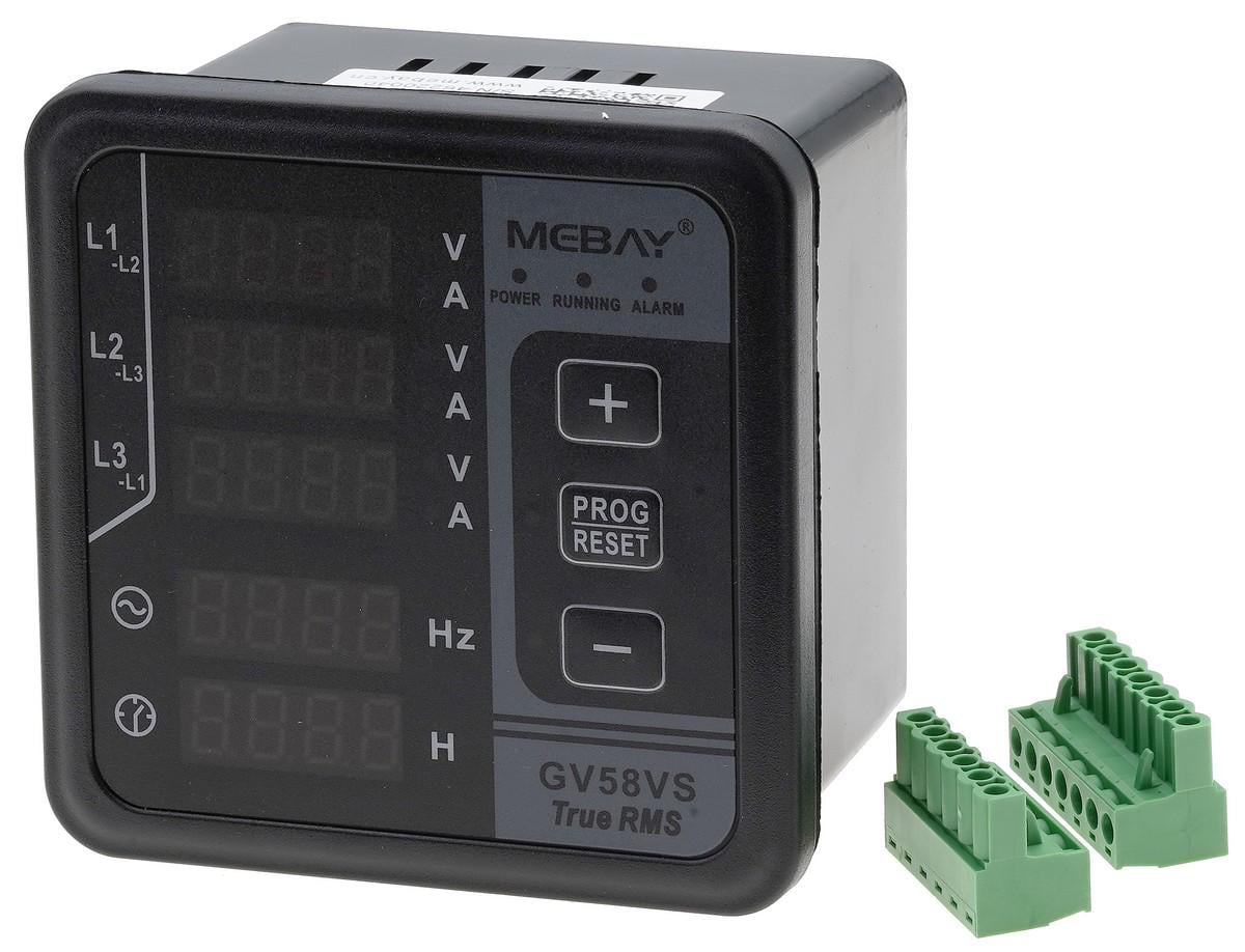 Вольтметр/амперметр цифровой Mebay GV58VS трехфазного генератора (gen1782)