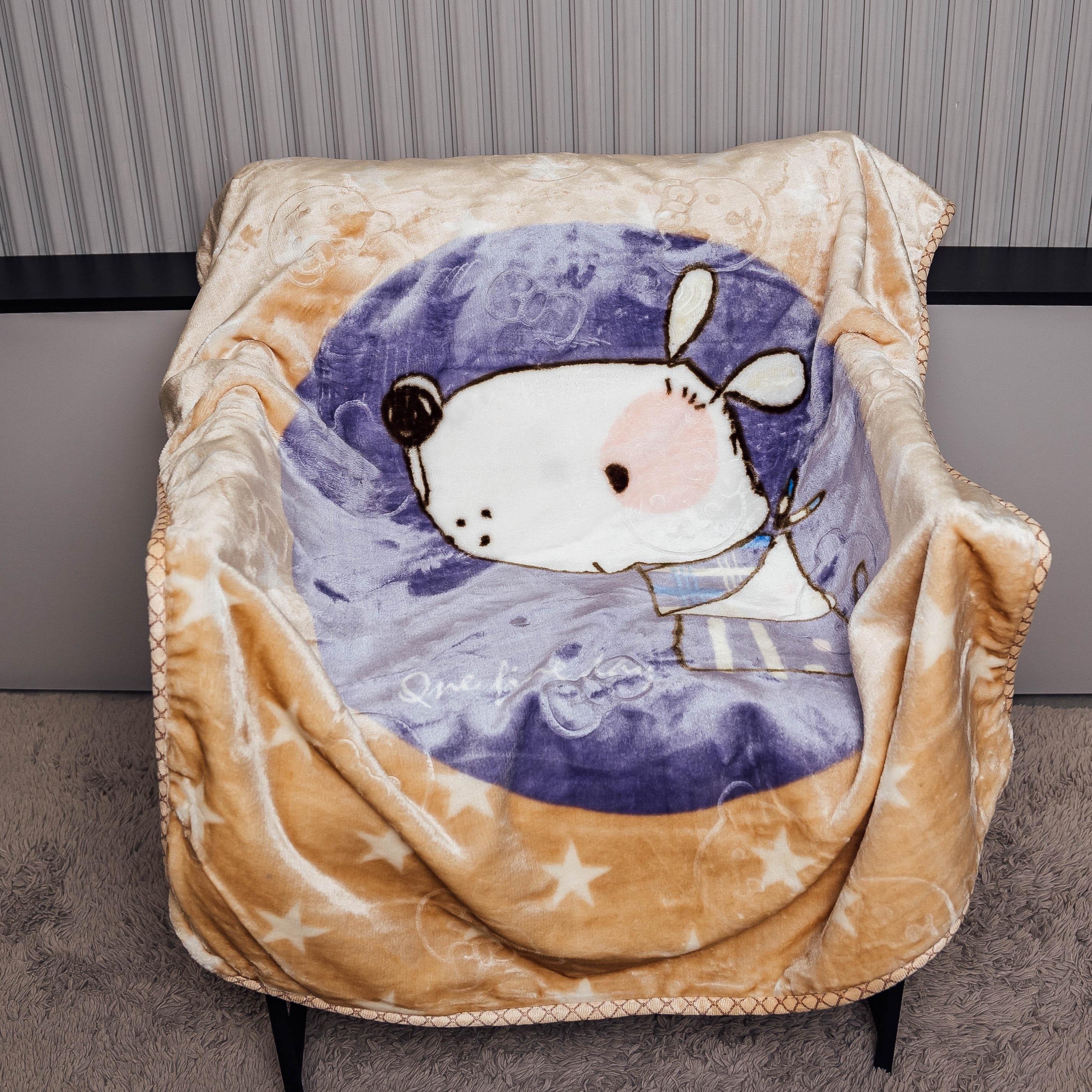 Плед детский Уют 100х110 см Бежевый (88200) - фото 1 Плед детский Уют 100х110 см Бежевый (88200) - фото 1