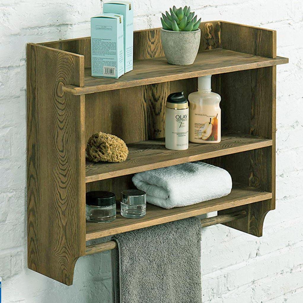 Полка для ванной из дерева Баден Мускат (ВНП/003007)