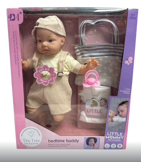 Пупсик для девочек мягкотелый с музыкальным чипом и аксессуарами игрушечный функциональный (BM 3315-6)