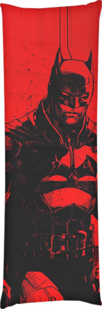 Подушка дакимакура Batman Red 60x180 см (14106227)
