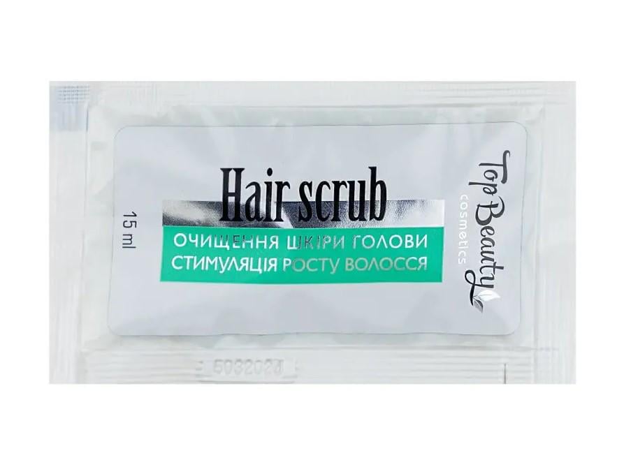 Скраб для кожи головы Top Beauty Hair scrub ментоловый 15 мл Скраб для кожи головы Top Beauty Hair scrub ментоловый 15 мл
