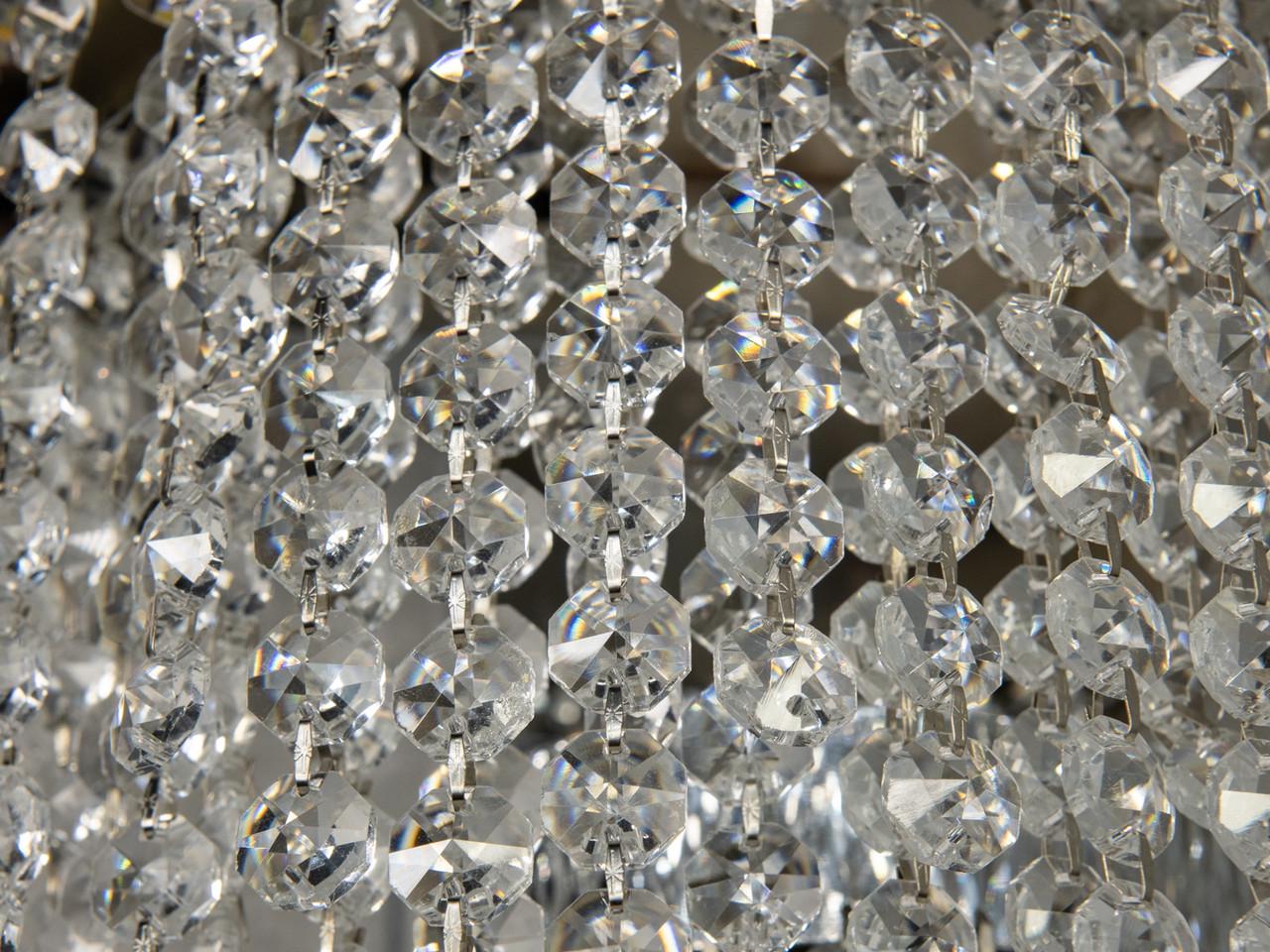 Бра для гостиной/спальни 376-B CH LED каскадный Хром (2816779391) - фото 4