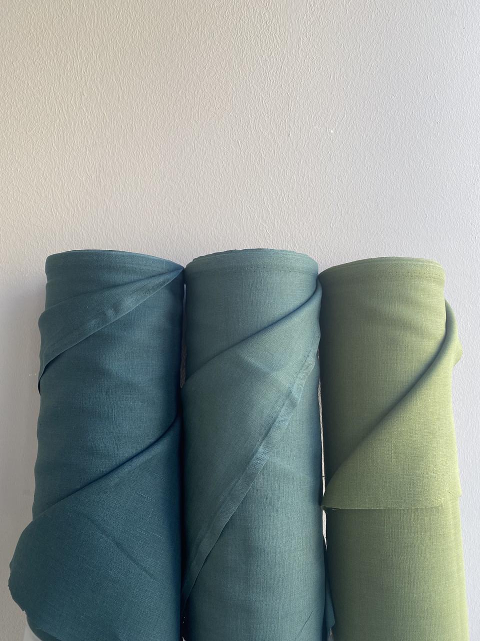 Ткань Linen Plus костюмная 100% лен Оливковый 054/372 - фото 3 Ткань Linen Plus костюмная 100% лен Оливковый 054/372 - фото 3