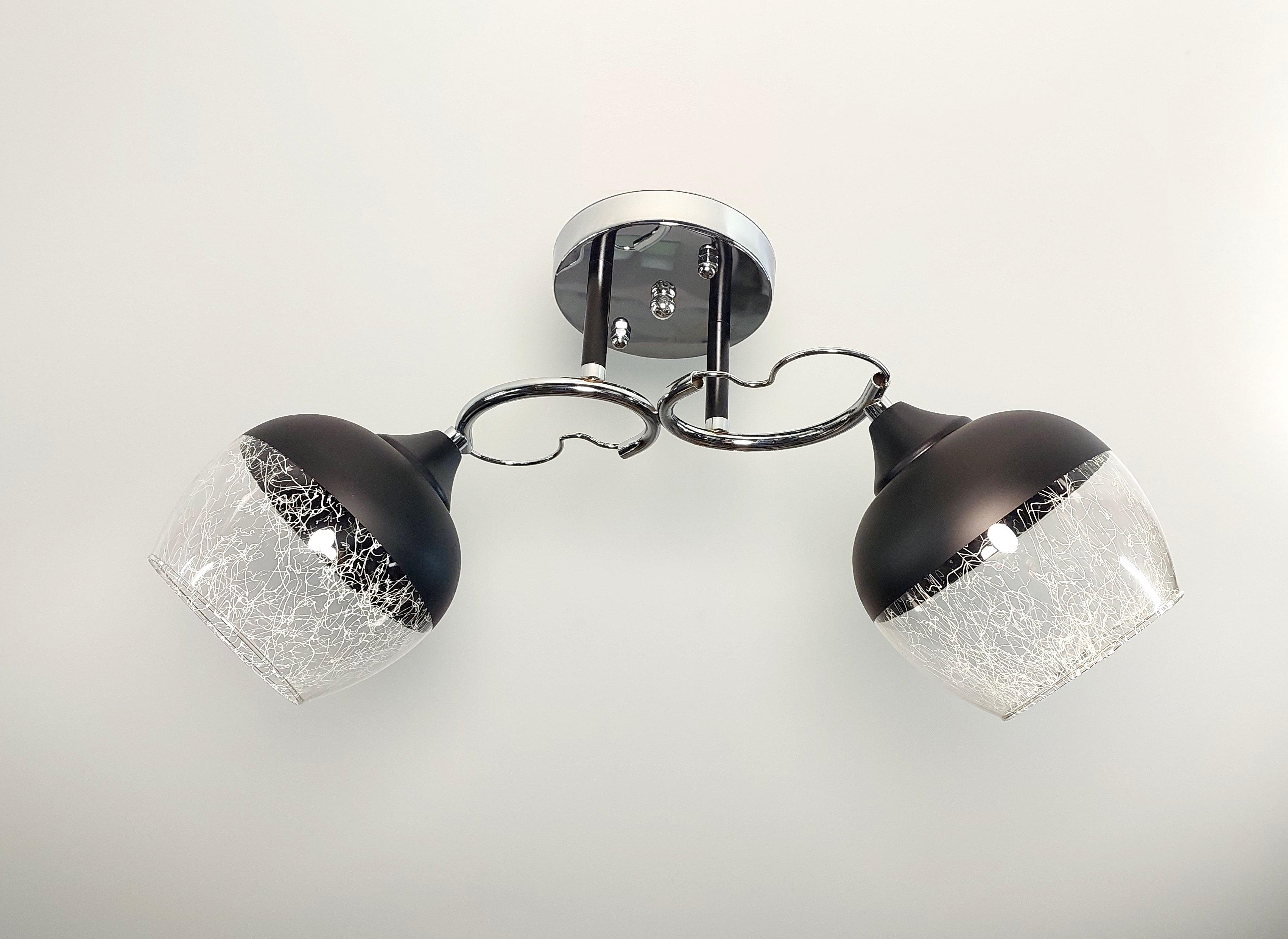 Люстра потолочная 2 плафона Хром (3025/2)